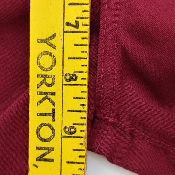 Angry Rabbit jeans women's size 29 burgundy mid-rise - Picture 11 of 12
